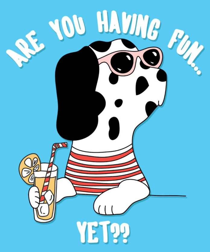 Vector chó hoạt hình vui nhộn