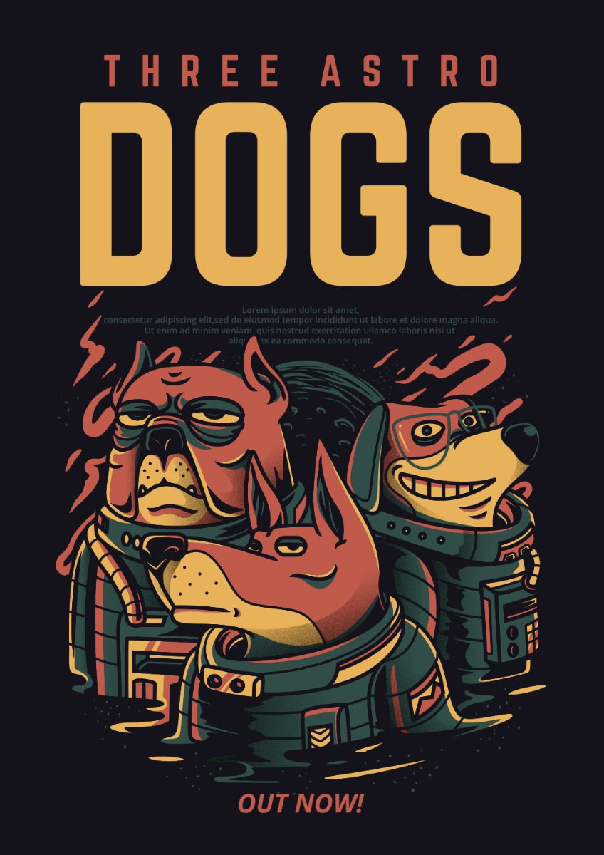 Vector chó phi hành gia