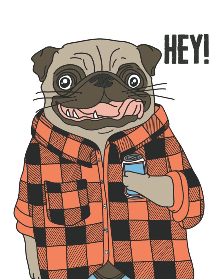 Vector Chú Chó Pug