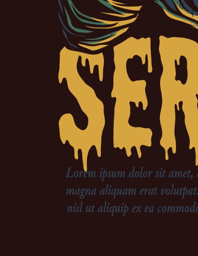 Vector chữ kinh dị