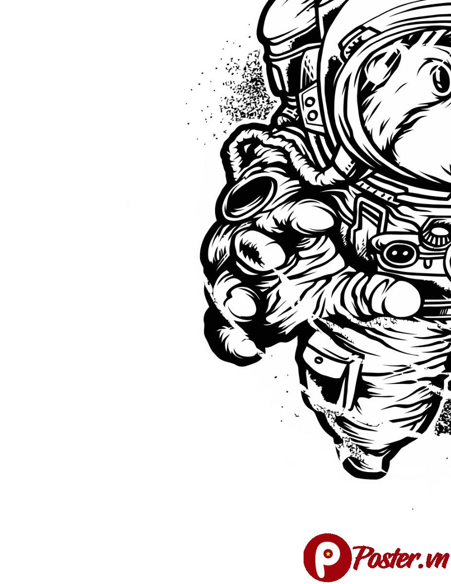 Vector Chuột Lang Phi Hành Gia