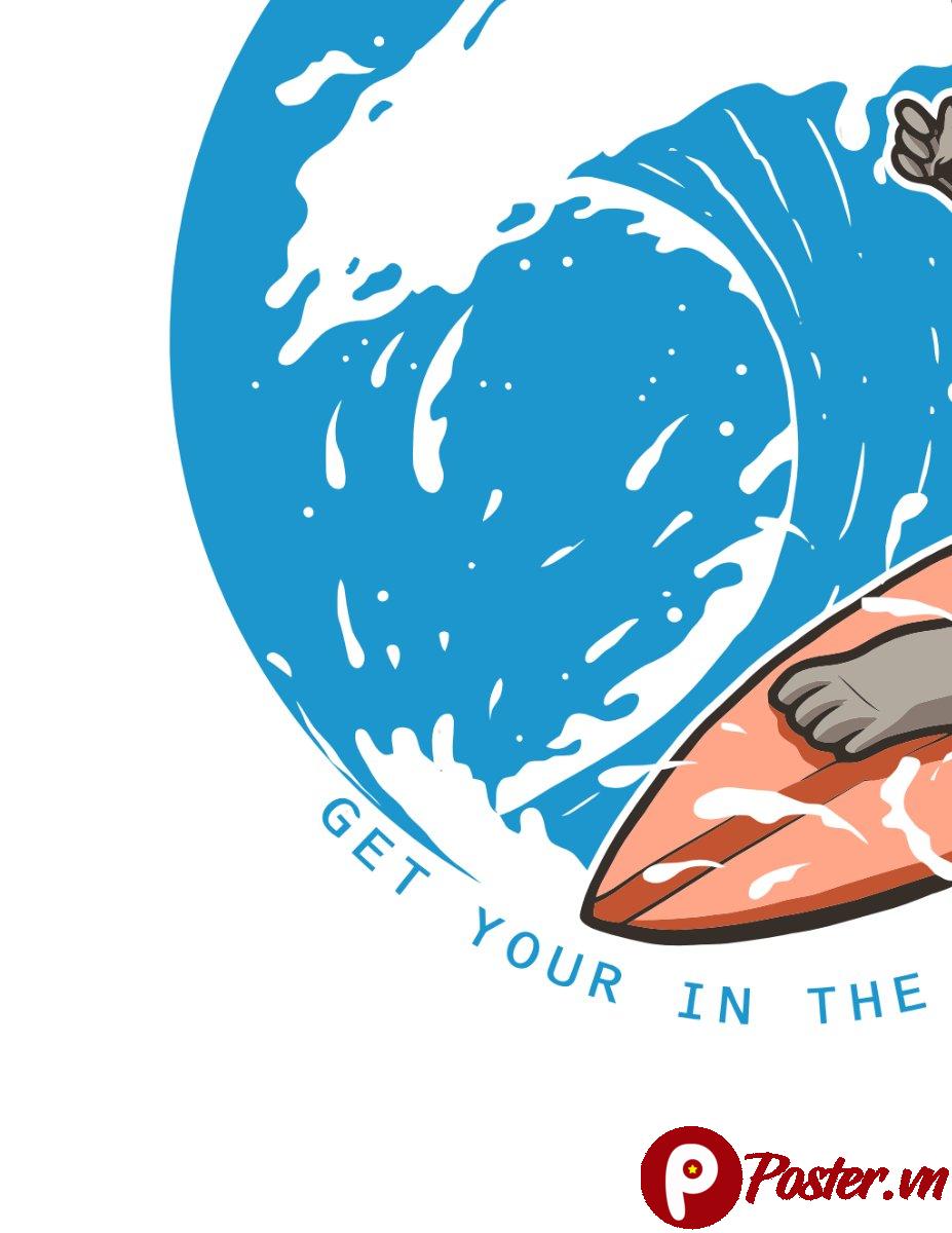 Vector con lừa lướt sóng