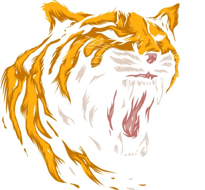 Vector đầu hổ gầm