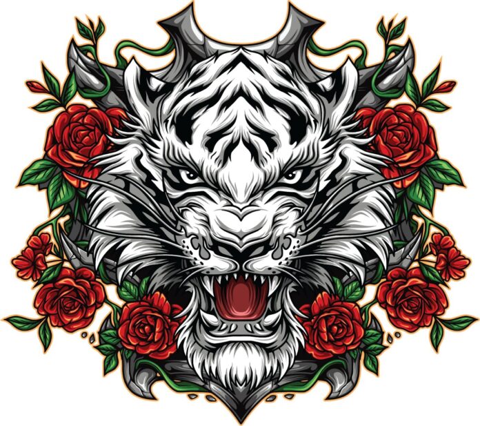 Vector Đầu Hổ Trắng