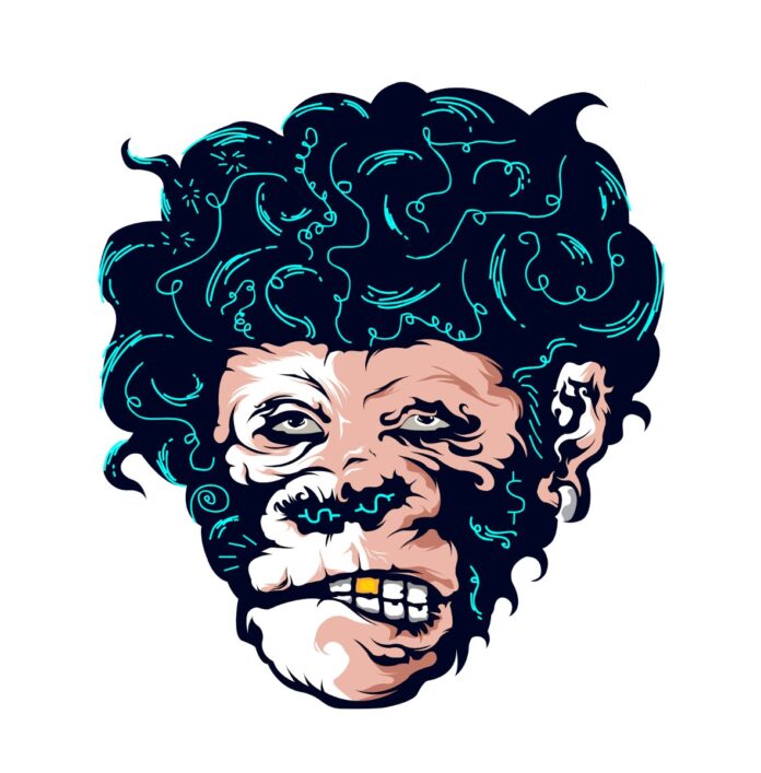 Vector đầu khỉ đồ họa