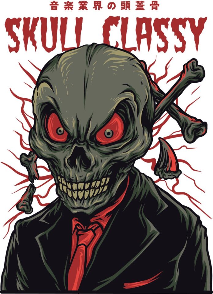 Vector đầu lâu classy