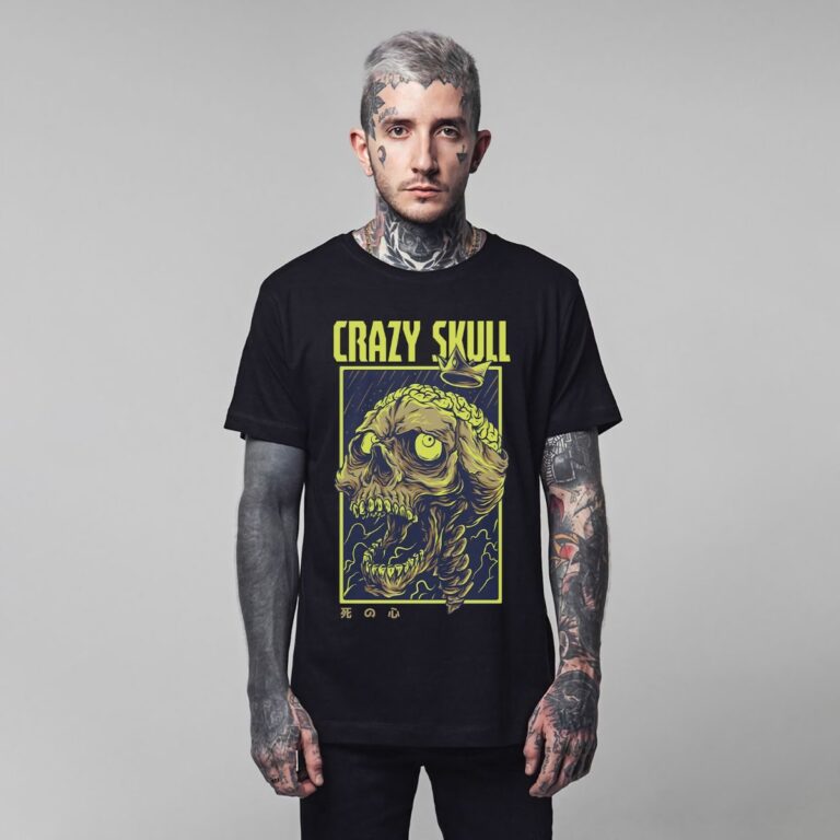 Vector Đầu Lâu Crazy Skull