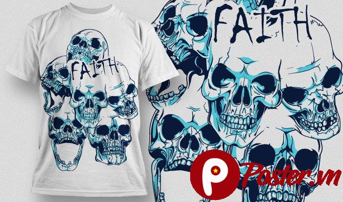 Vector đầu lâu Faith