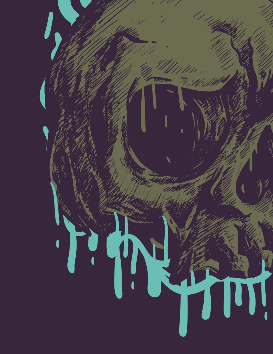 Vector đầu lâu kinh dị