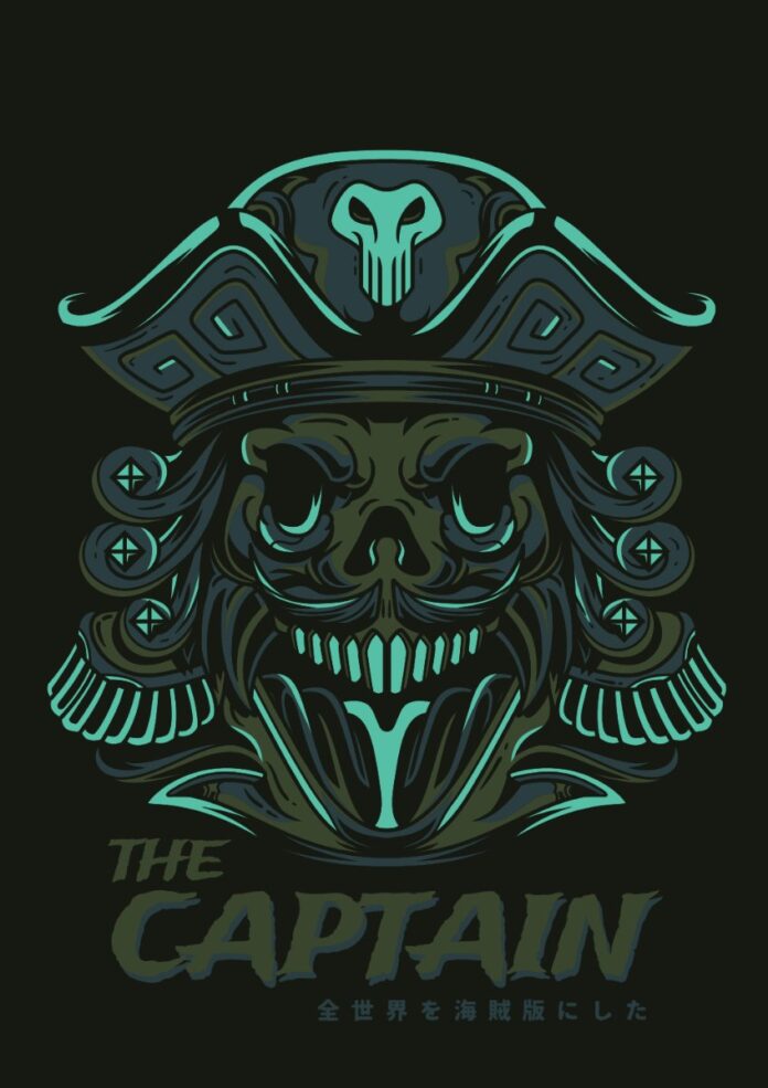 Vector đầu lâu zombie họa tiết