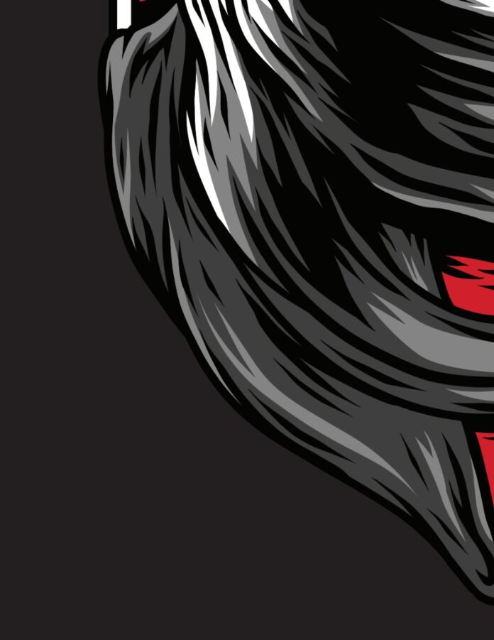 Vector đầu sói mạnh mẽ