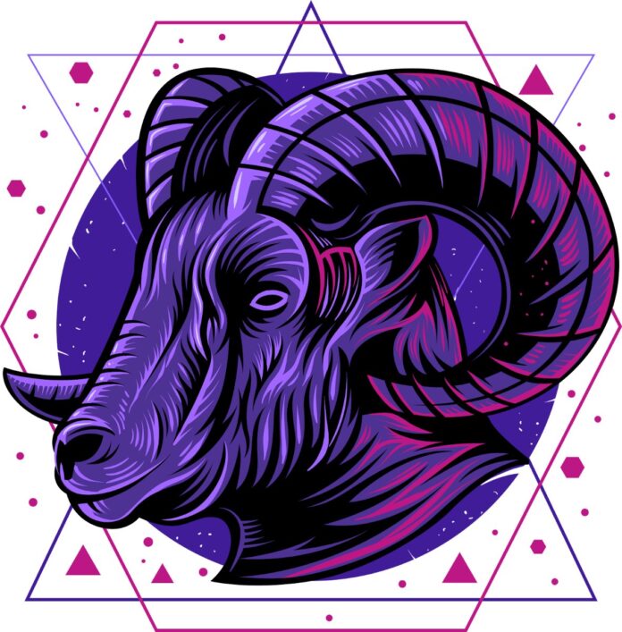 Vector dê tím đồ họa độc đáo