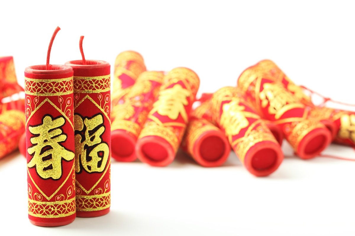 Vector đèn lồng pháo Tết