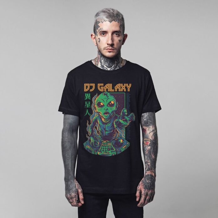 Vector DJ Galaxy Người Ngoài Hành Tinh