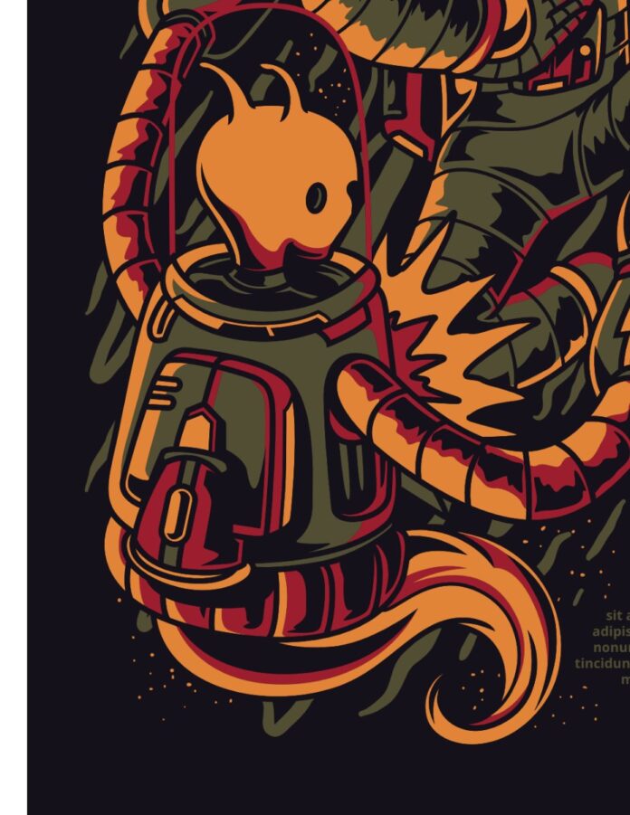 Vector Đồ Họa Alien Robot