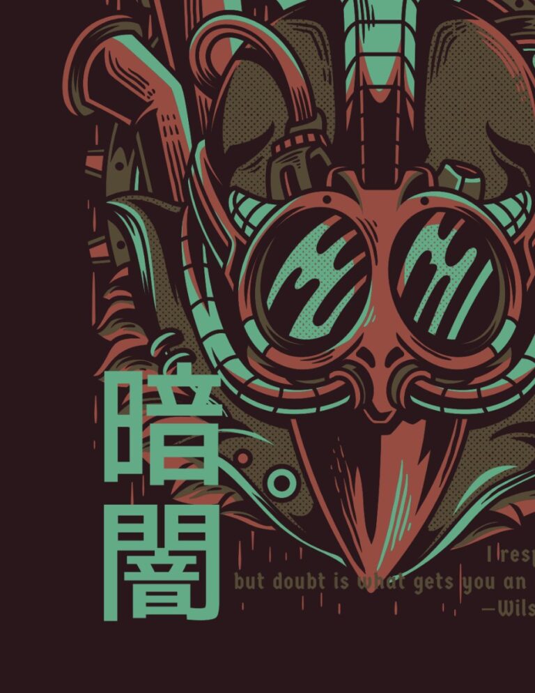 Vector đồ họa cyberpunk phong cách độc đáo