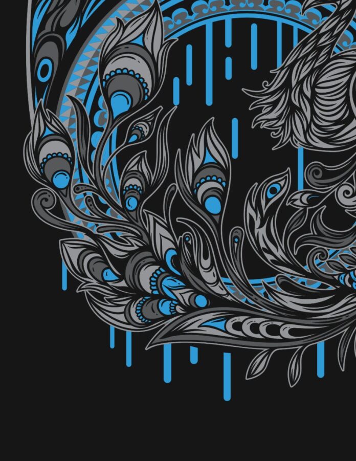 Vector lông công độc đáo