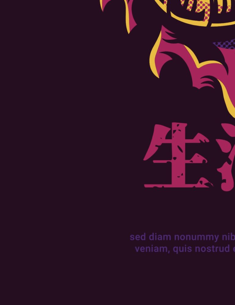 Vector đồ họa phong cách Nhật Bản