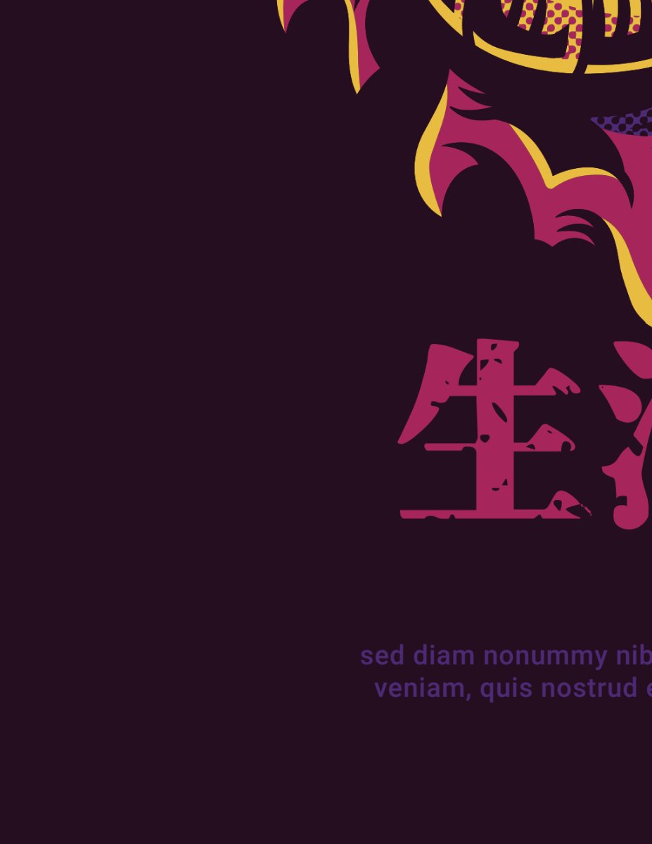 Vector đồ họa phong cách Nhật Bản