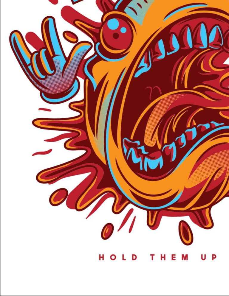 Vector đồ họa quái vật rock