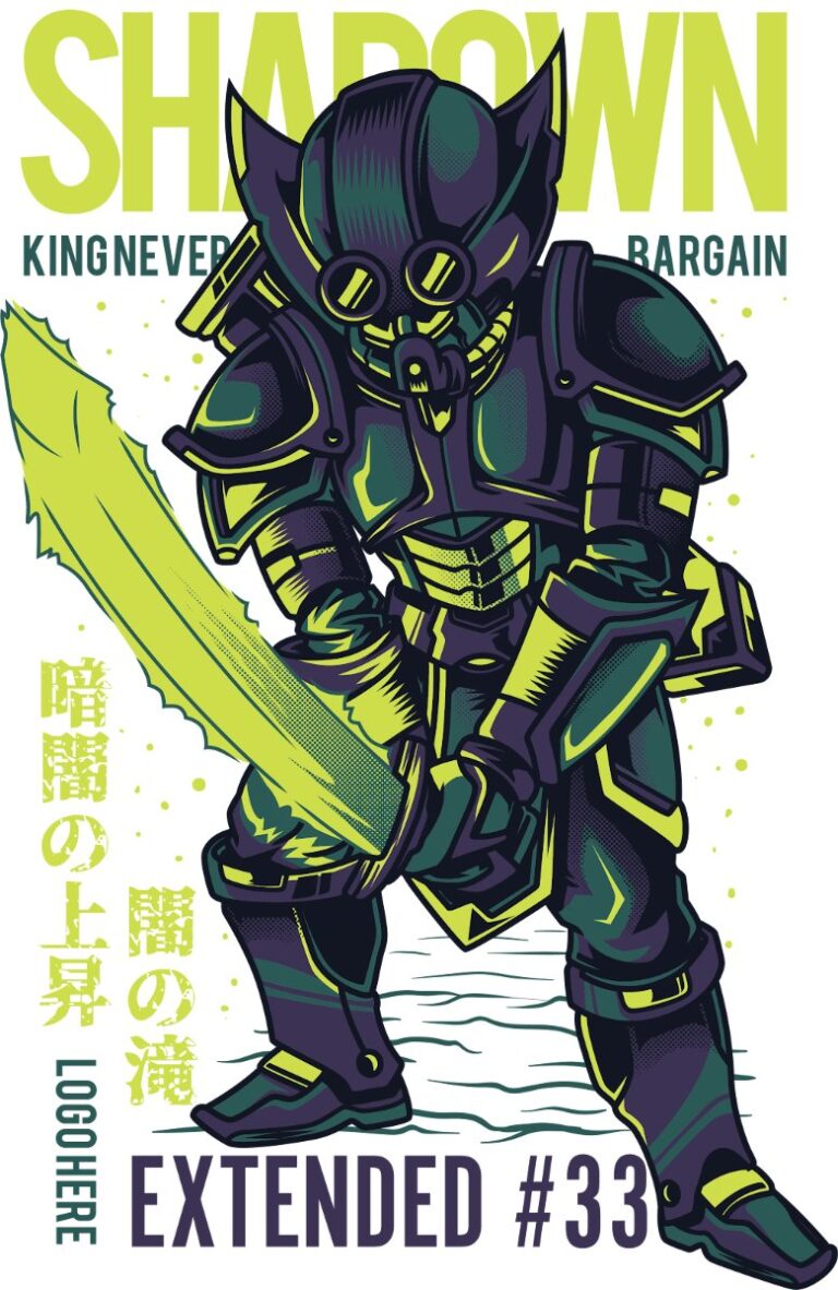 Vector đồ họa Shadowrun chiến binh