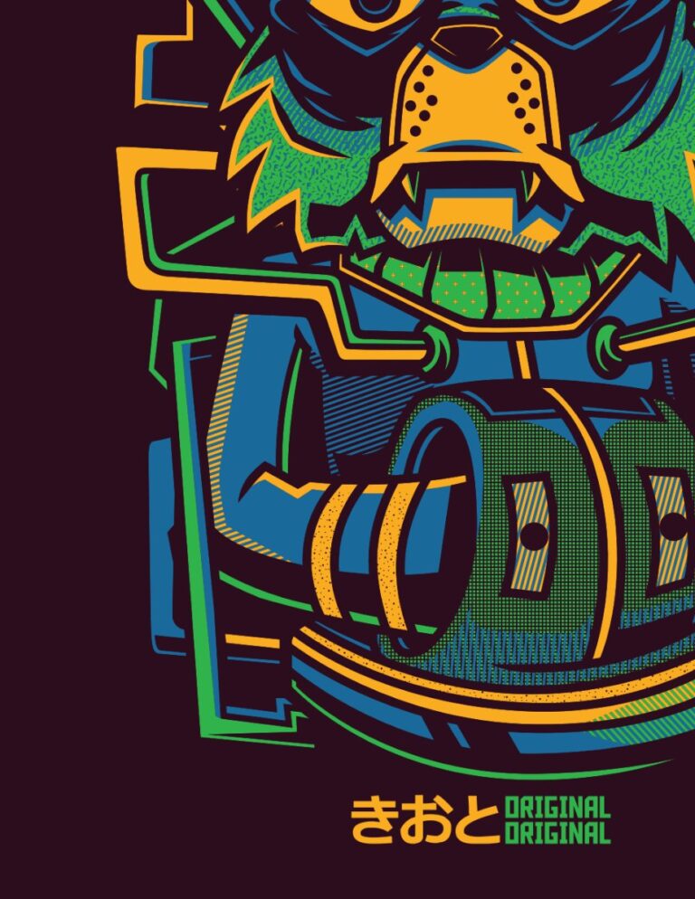 Vector Đồ Họa Sói Nhật Bản