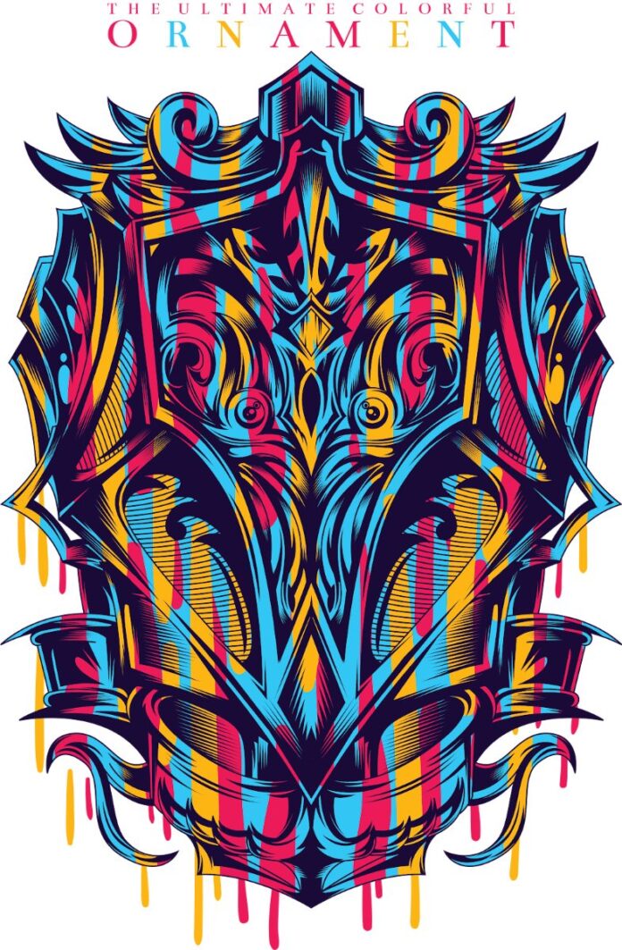 Vector Đồ Họa Trang Trí Sặc Sỡ