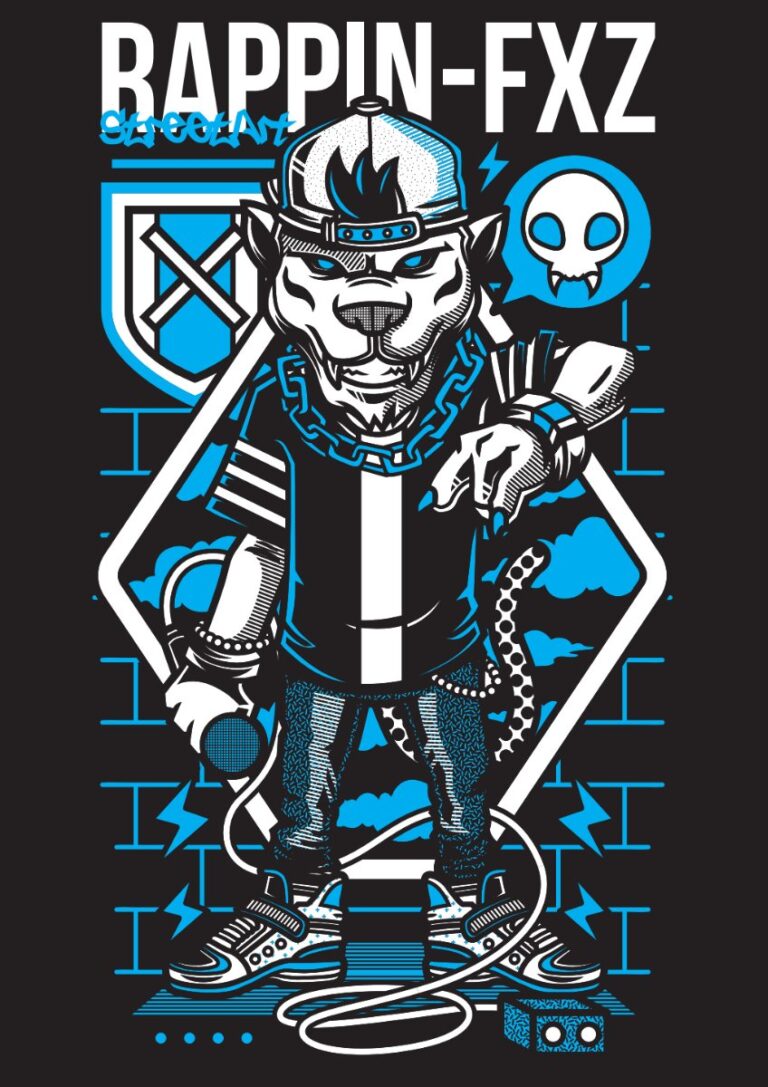 Vector Đồ Họa Zombie Rapper