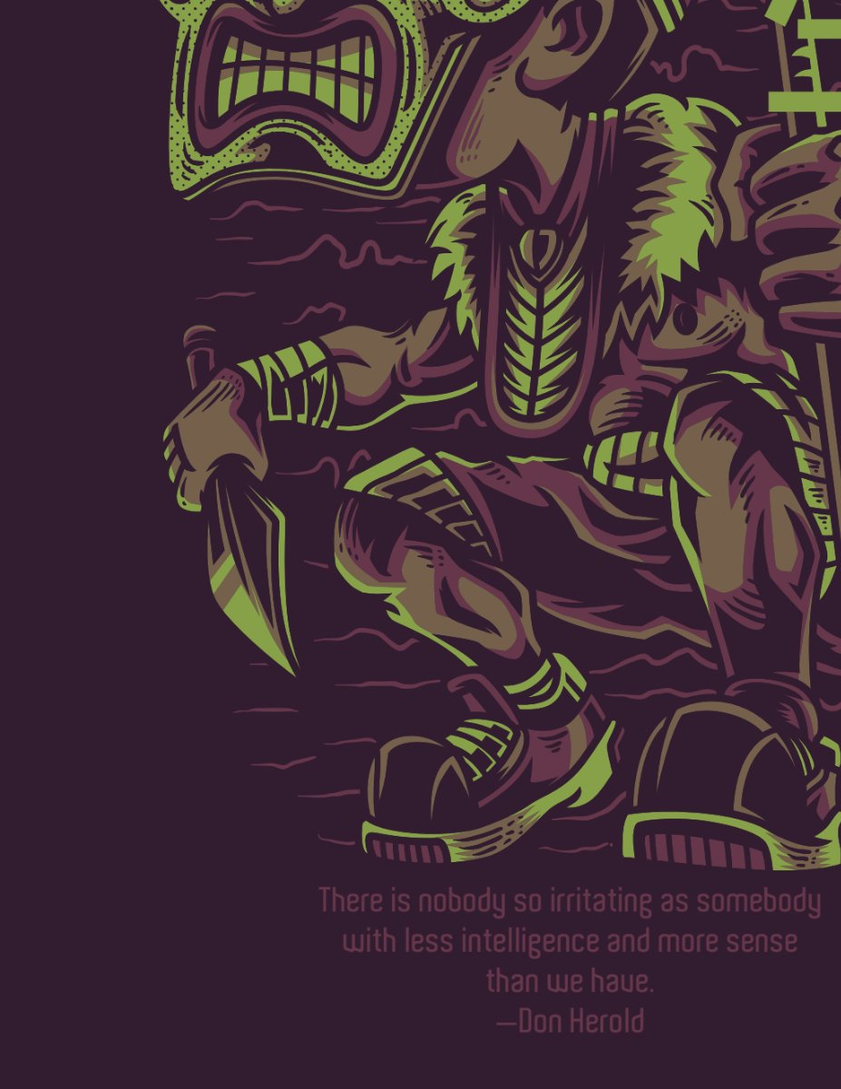 Vector thổ dân độc đáo EPS