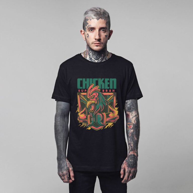 Vector gà trống mạnh mẽ