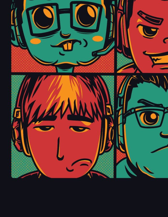 Vector game thủ đồ họa độc đáo