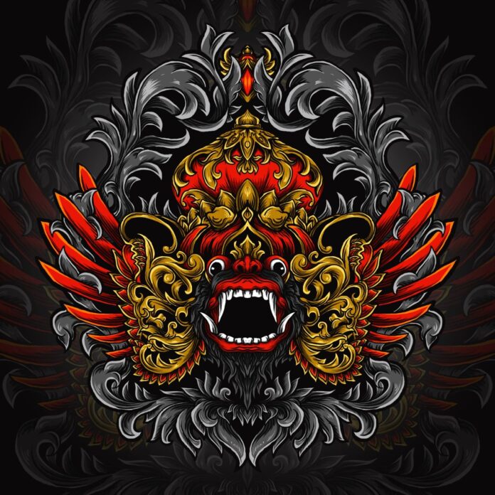 Vector Garuda Barong Bali Đồ Họa