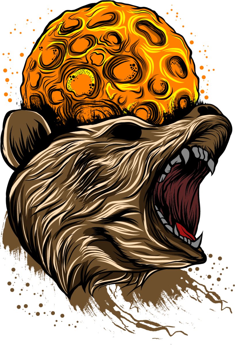 Vector gấu đồ họa độc đáo