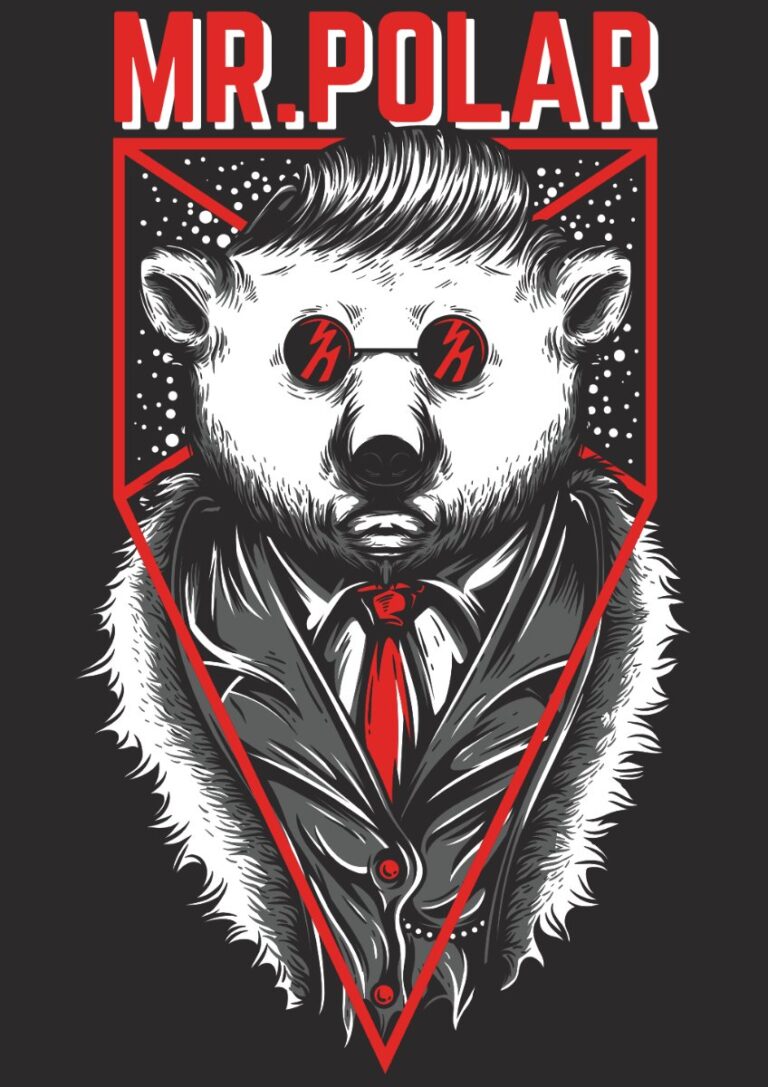 Vector Gấu Trắng Mr. Polar