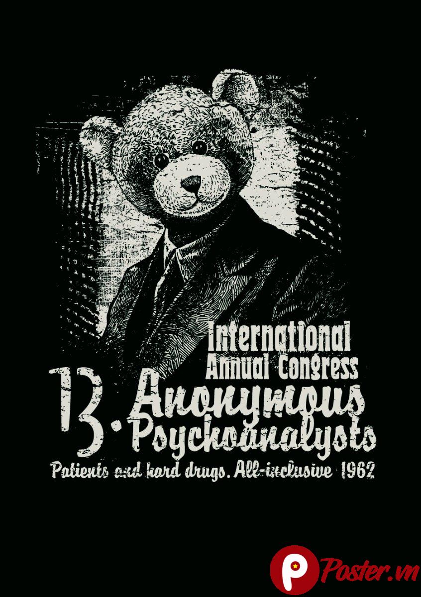 Vector Gấu Trúc Tâm Lý Học