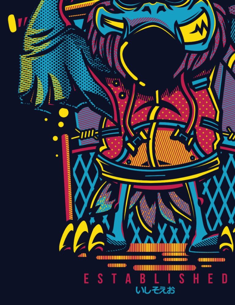 Vector Gorilla Graffiti Mạnh Mẽ