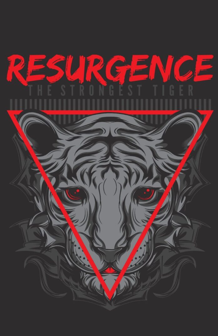 Vector hổ mạnh mẽ ZOMBIE (195)