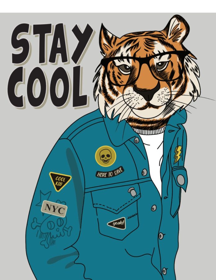 Vector Hổ Stay Cool