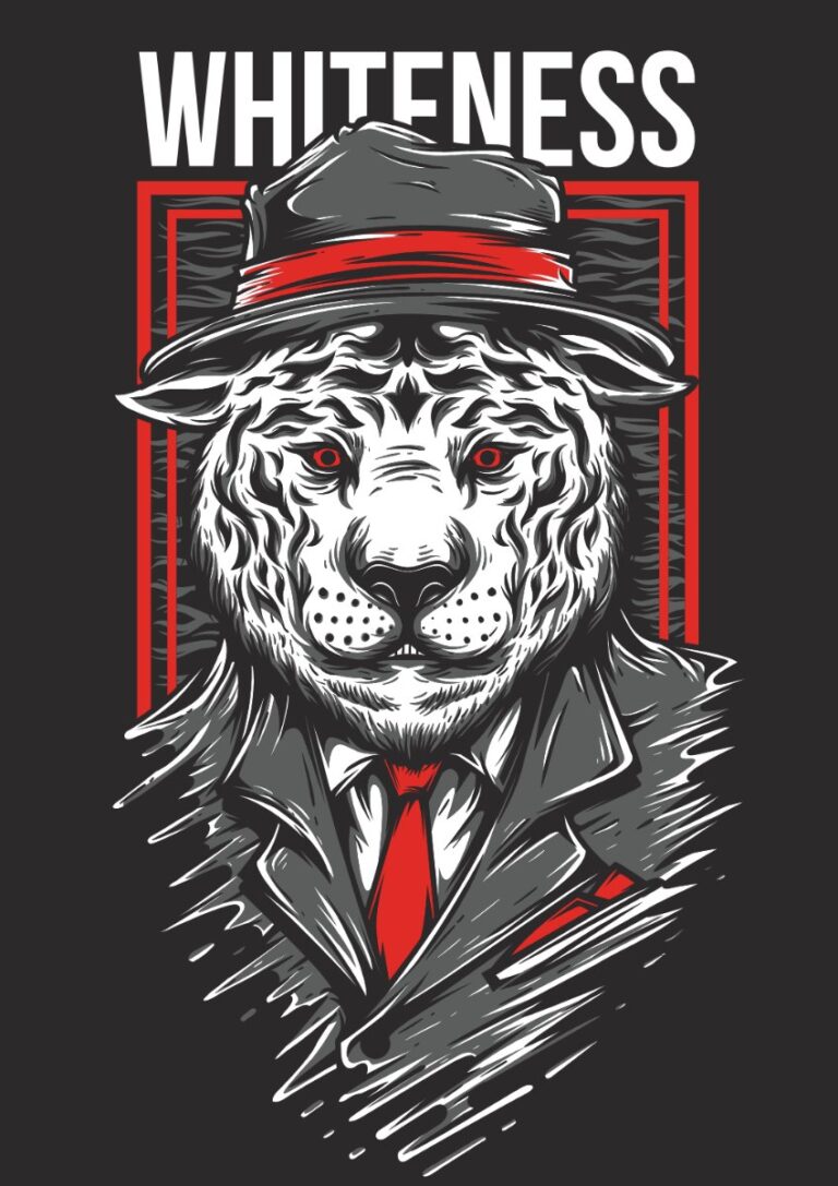 Vector Hổ Trắng Whiteness Zombie