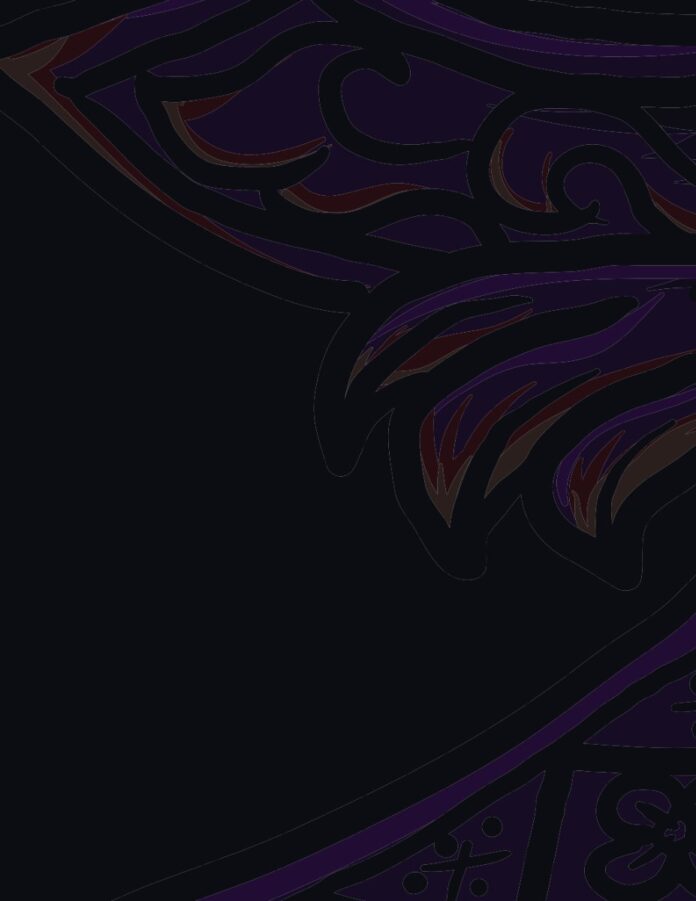 Vector họa tiết trang trí đen tím