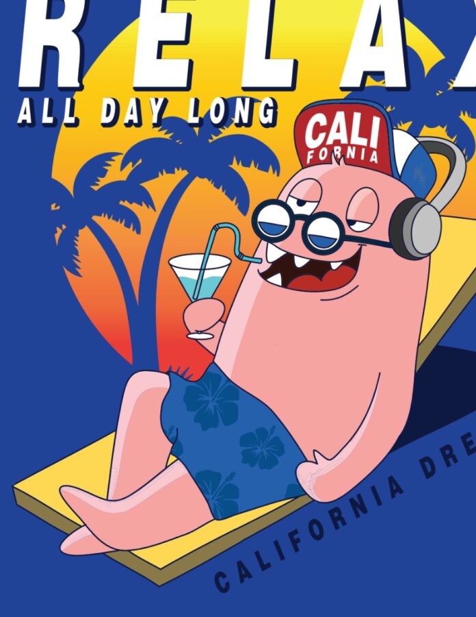 Vector hoạt hình nghỉ ngơi thư giãn