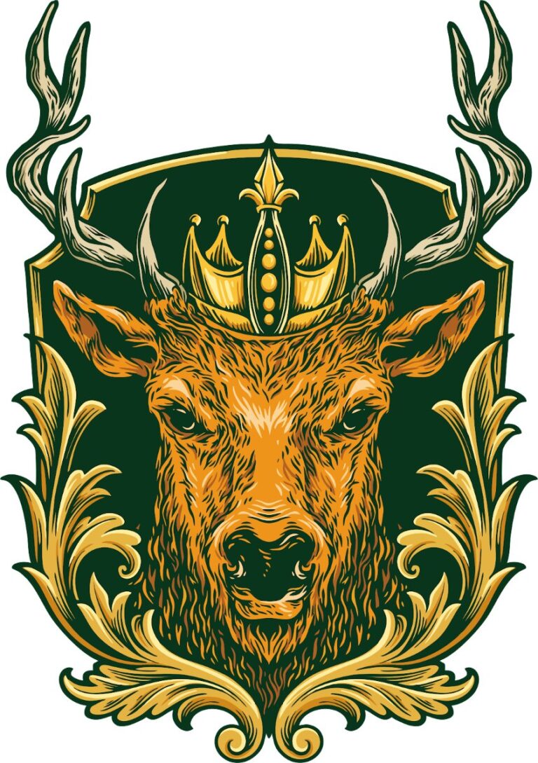 Vector Hươu Vua Đồ Họa