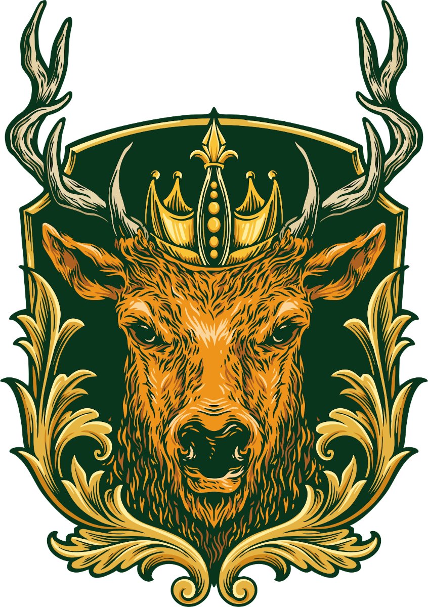 Vector Hươu Vua Đồ Họa