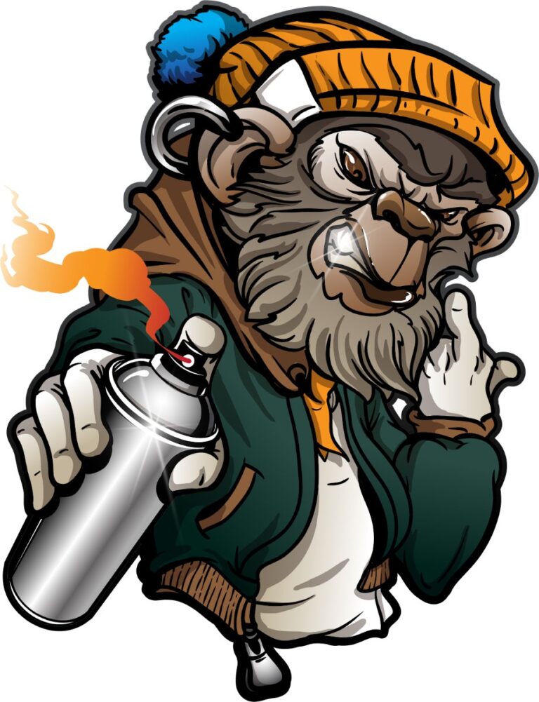 Vector Khỉ Graffiti