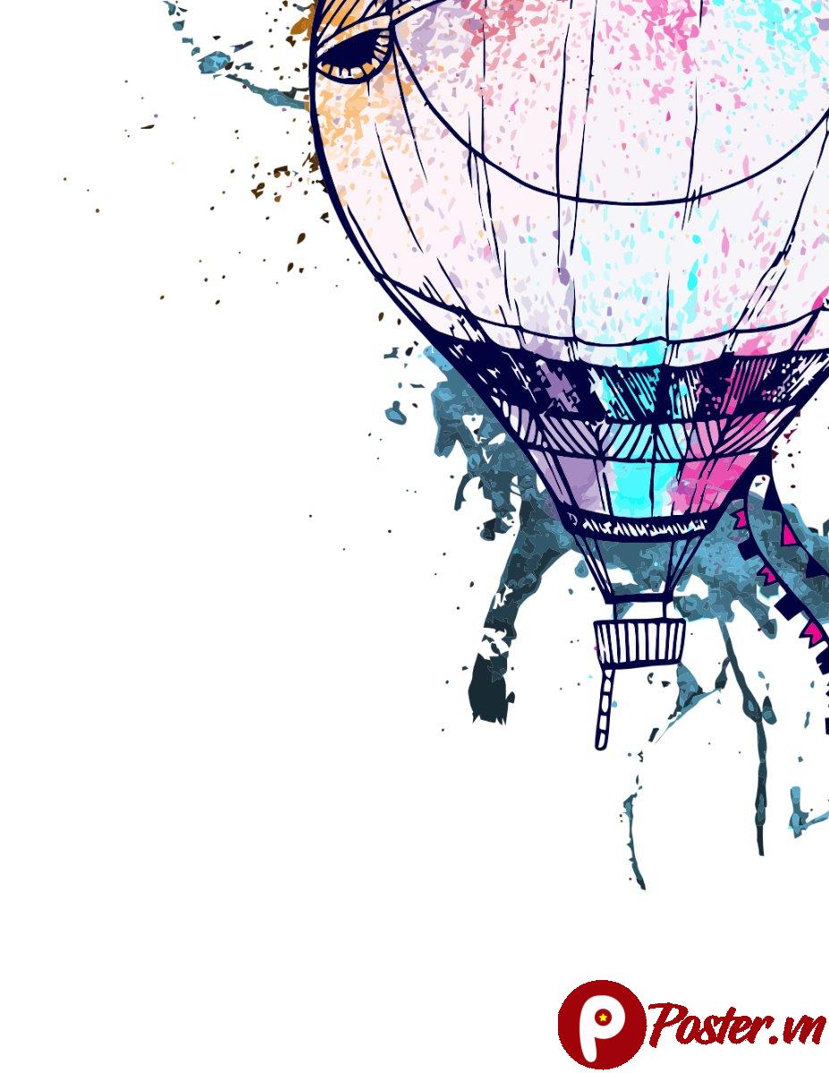 Vector khinh khí cầu nghệ thuật