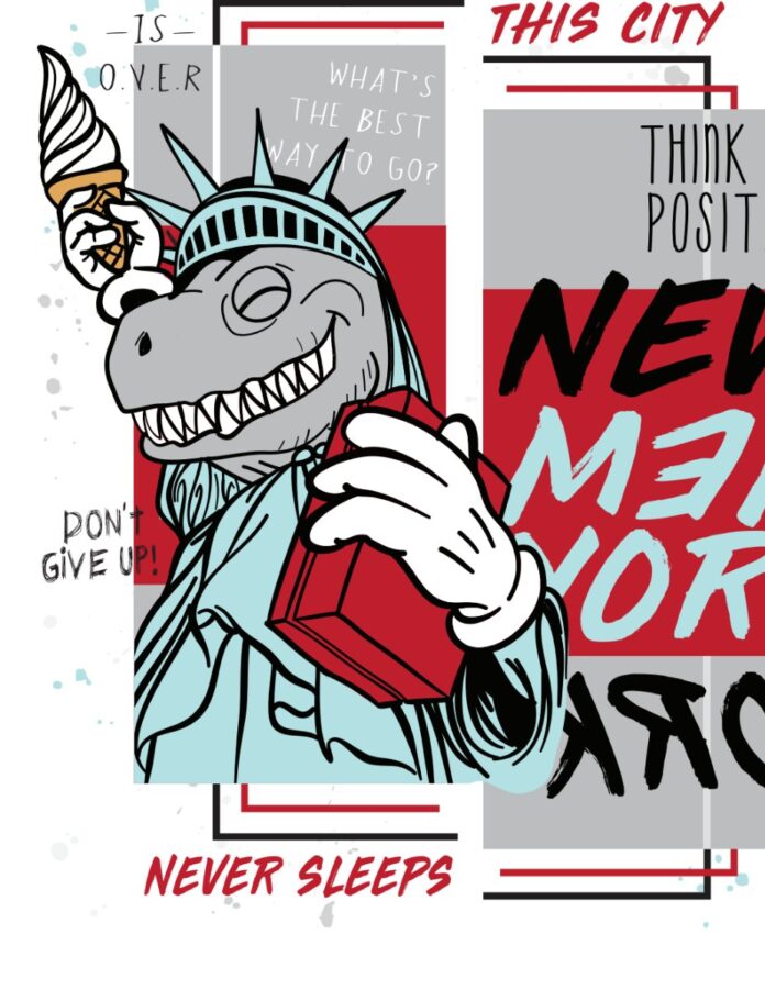 Vector Khủng Long Tượng Nữ Thần Tự Do