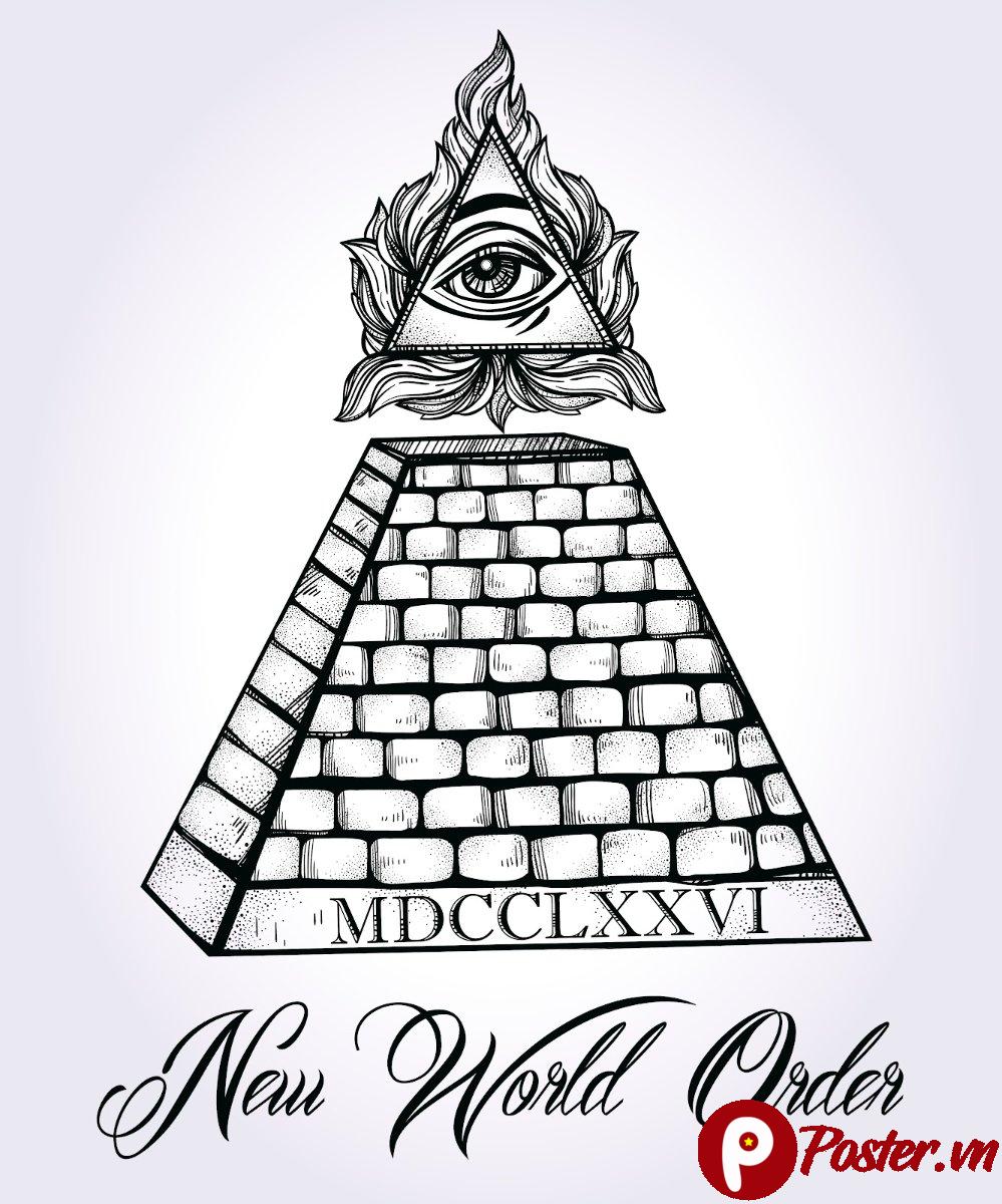 Vector kim tự tháp mắt thần