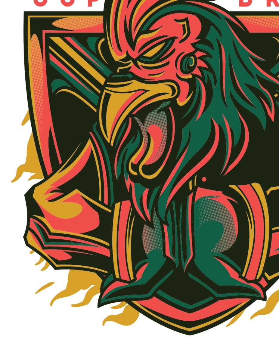 Vector logo chim ưng mạnh mẽ