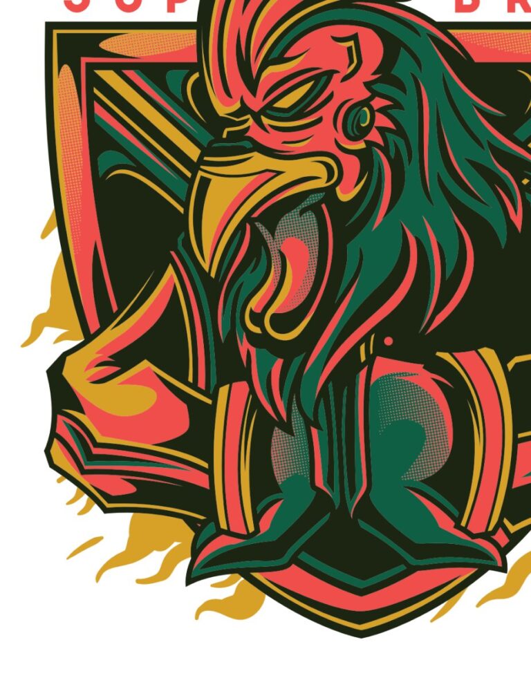 Vector logo đại bàng thể thao