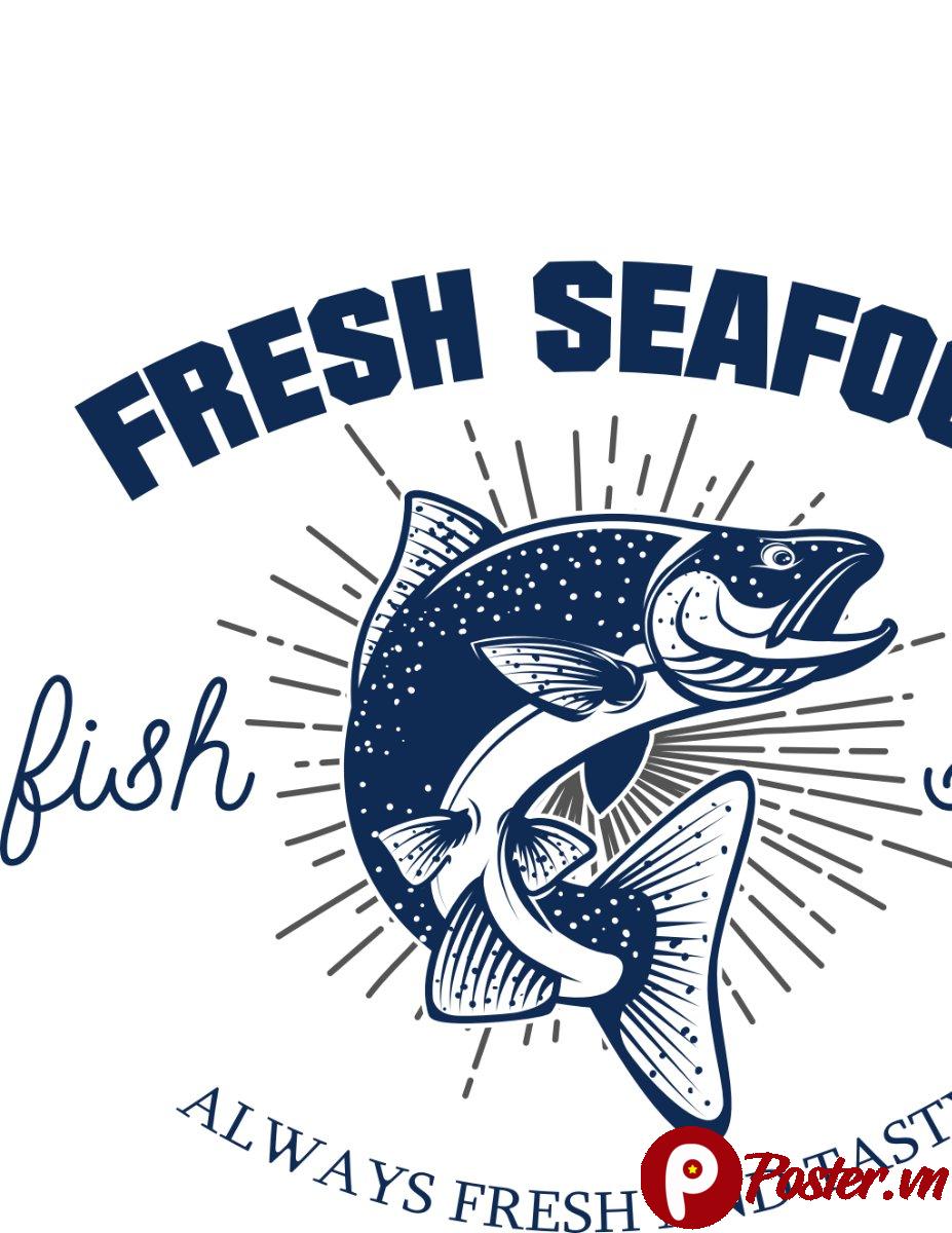 Vector logo hải sản tươi sống